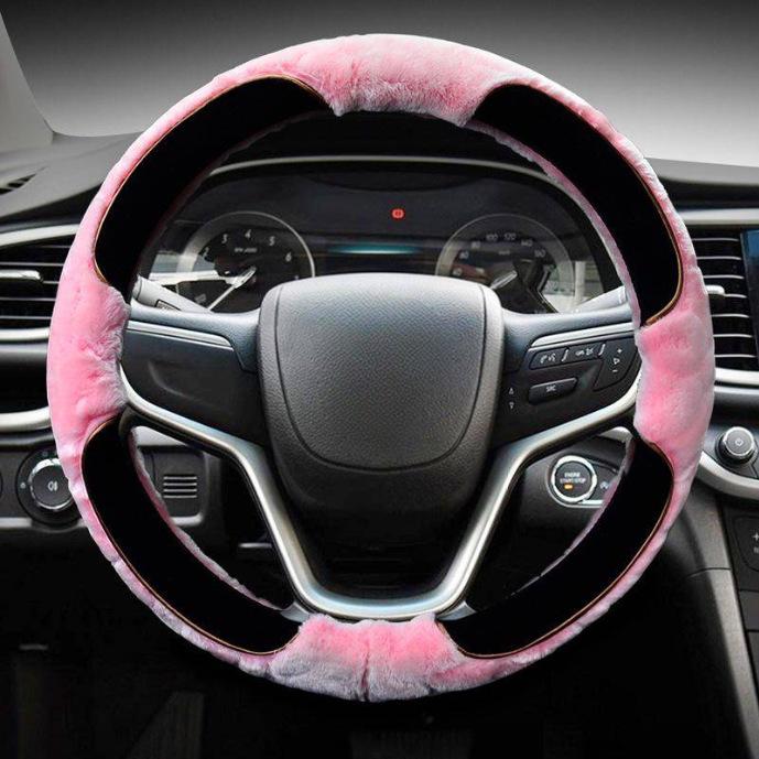 Winter Plüsch Lenkradbezug für Buick Envision, Angkewei, Excelle, Verano, LaCrosse, Regal, GL8 - 6-Speichen.