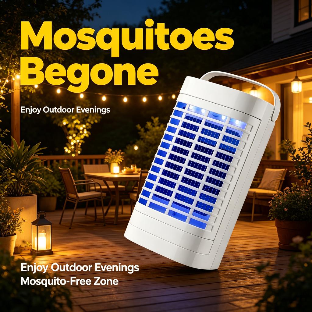 Lámpara antimosquitos LED eléctrica, trampa para insectos silenciosa para interiores y hogar