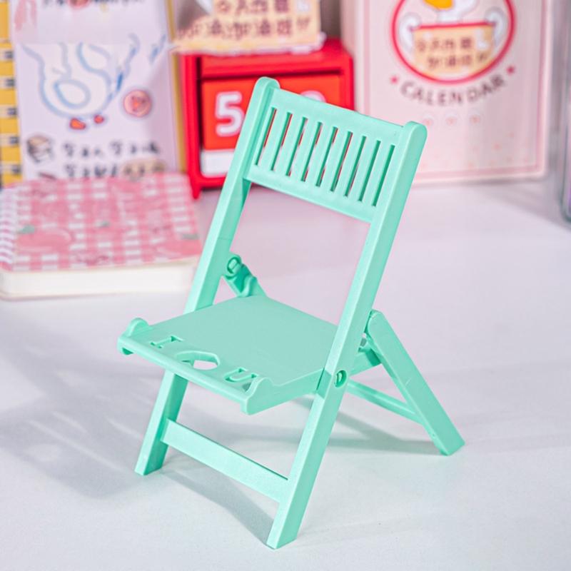 Cute & Adjustable Mini Chair Phone Stand Multi Angles Desktop Holder Stylish & Durable Bracket for Mobile Devices Gift