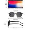 2 Pcs Women Round Sunglasses Sets Stylish Multicolor Gradient Shades Popular Imitation Wood Grain Sun Glasses for Travel Holiday