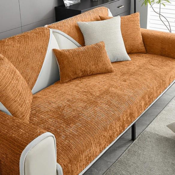 

Chenille All-Season Waterproof Anti-Mite Sofa Cover Cushion 70x70cm оранжевый