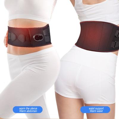 Lumbar Support Massage Adjustable Lower Back Pain Belt with Heat And Relief Wrap 3-in-1 Pad Vibration