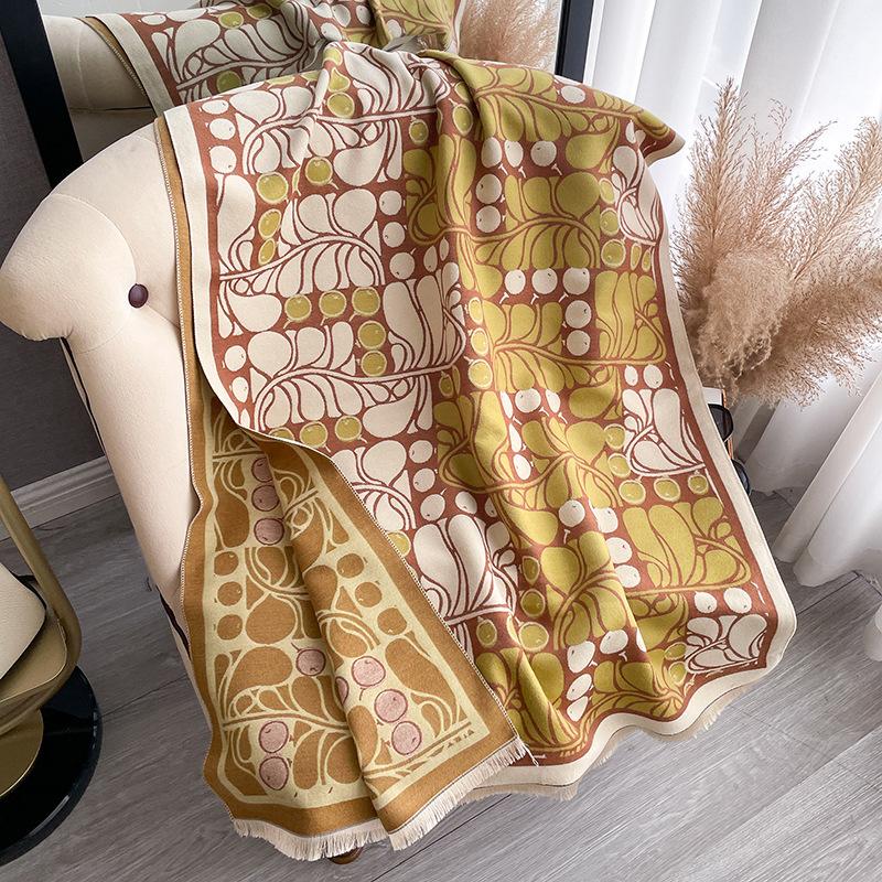 Geometric Scarf, High-End Shawl, Age-Reducing Scarf, Students Go Out With Warm Women