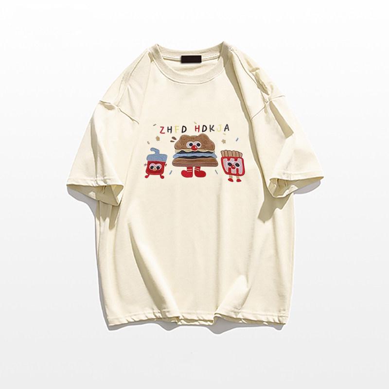 Women's Plus Size Cotton Loose-Fit Short-Sleeve American Style T-Shirt - New Summer Design 