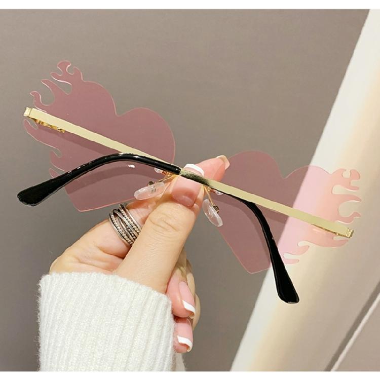 Novelty Flame Sunglasses For Shows And Daily Wear Punk Costume Accessories Masquerades Party Decoration
