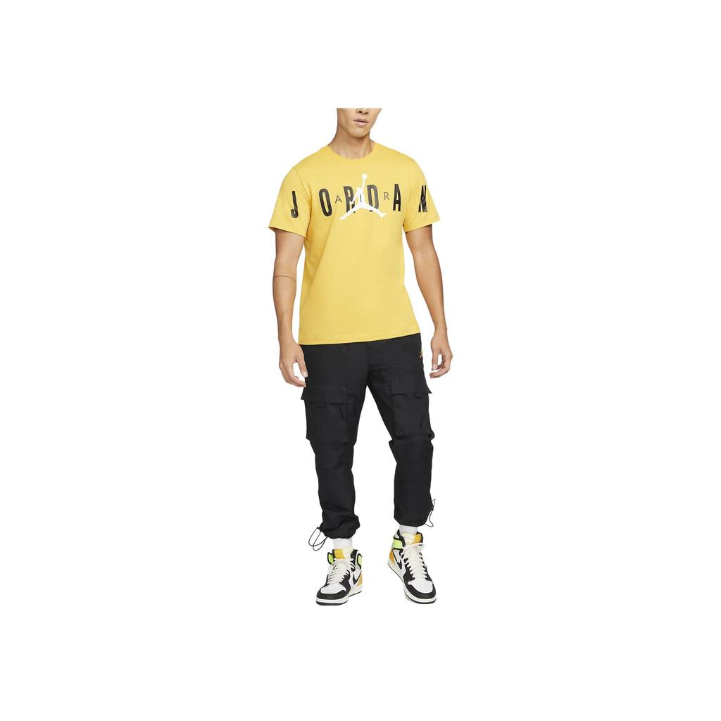 Jordan Logo-Print Mid-Rise Slim Fit Lange Gerade Freizeithose Herren Unterteile Schwarz DC9664-010