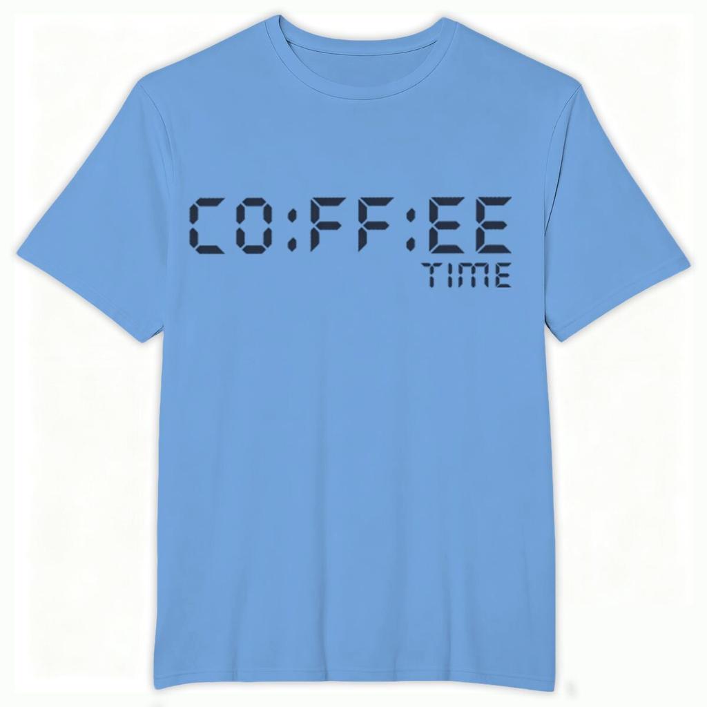 Coffee Time Printed Shirts for Unisex Unisex Funny Coffee Lover Tops Gift for HerHim Coffee Humor Vintage Style TShirt Tops