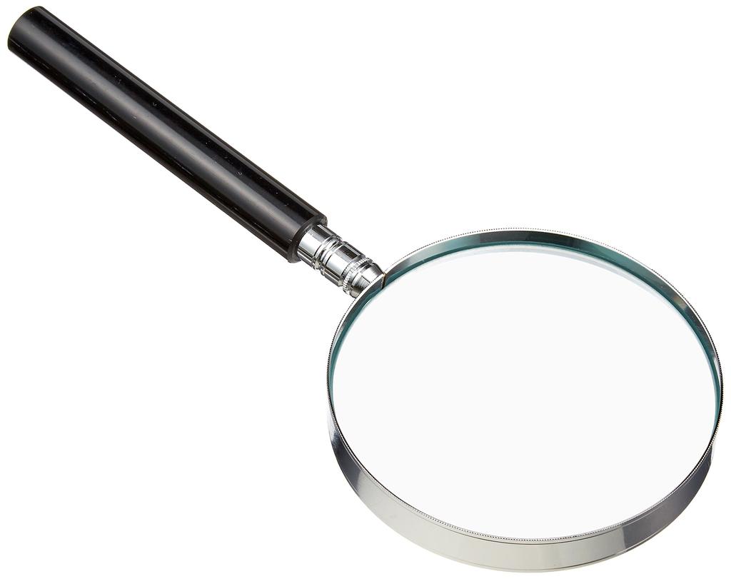 Handheld Lens Diameter High Magnification Made in MIZAR-TEC Magnifier, 2.5x Magnification, 90mm, Type, Japan, RL-90