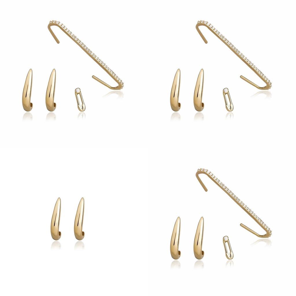 Chic Alloy Earrings Set For Women Classic And Trendy Ear Studs For Gifting