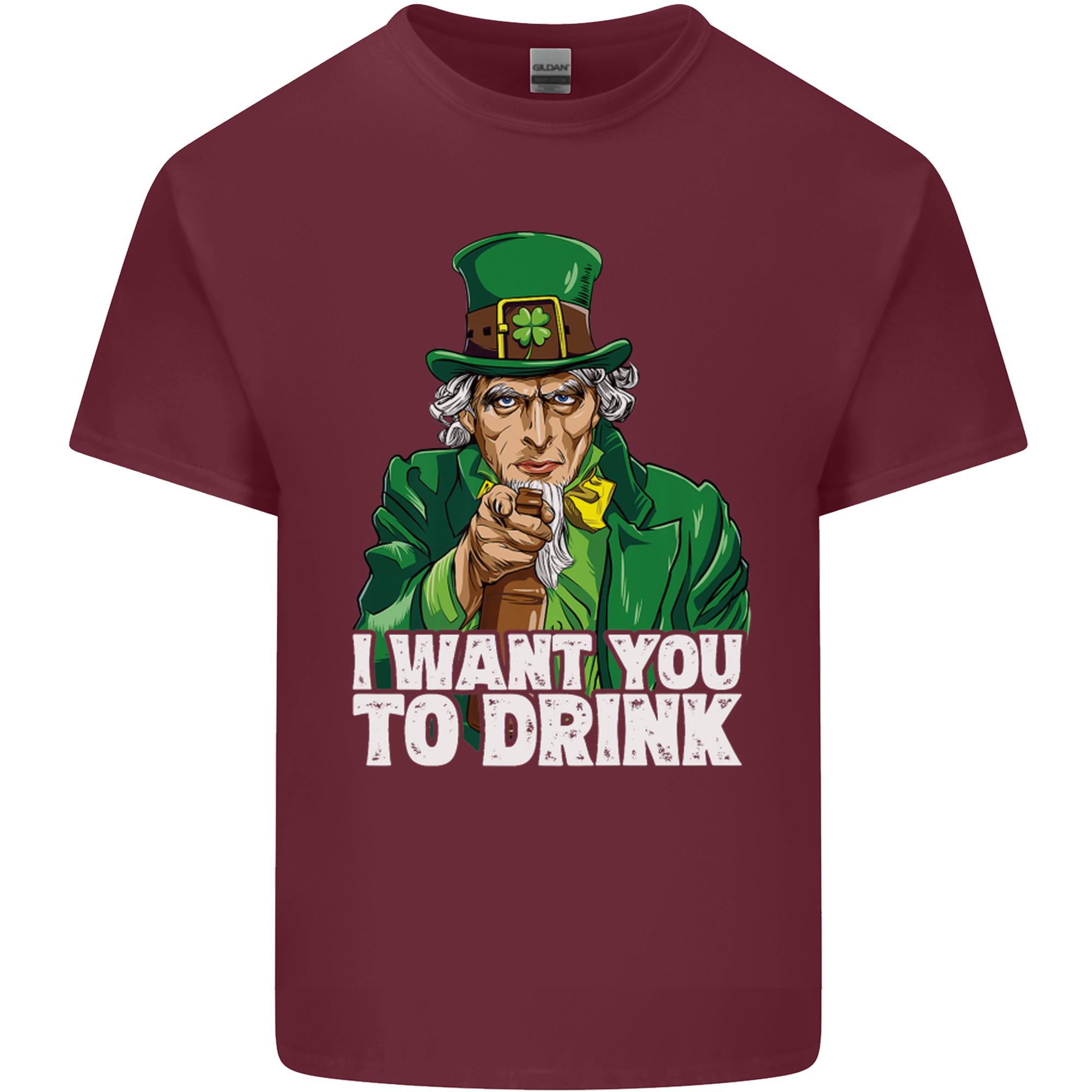 St Patricks Day I Want You to Drink Alcohol Unisexs Light Cotton TShirt S
