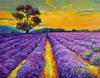 RUOPOTY Painting By Number Lavender Landscape Handpainted Unique Gift Picture Coloring By Numbers Balloon Children's Room Decor