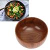  Wooden Soup Bowl,Wooden Rice Bowl Wood Salad Bowl Japanese Design   Polished Unique Wood Grain 