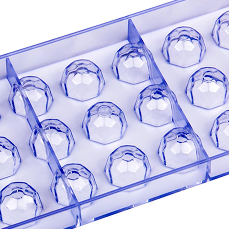 21-Hole Diamond Styles Transparent Plastic Chocolate Molds Candy DIY Decoration Making Tool Household Kitchen Baking Accessories