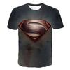 Summer Fashion Cool Hero Superman Men's 3D Printed T-shirt Children's Summer Fashion Short-sleeved T-shirt