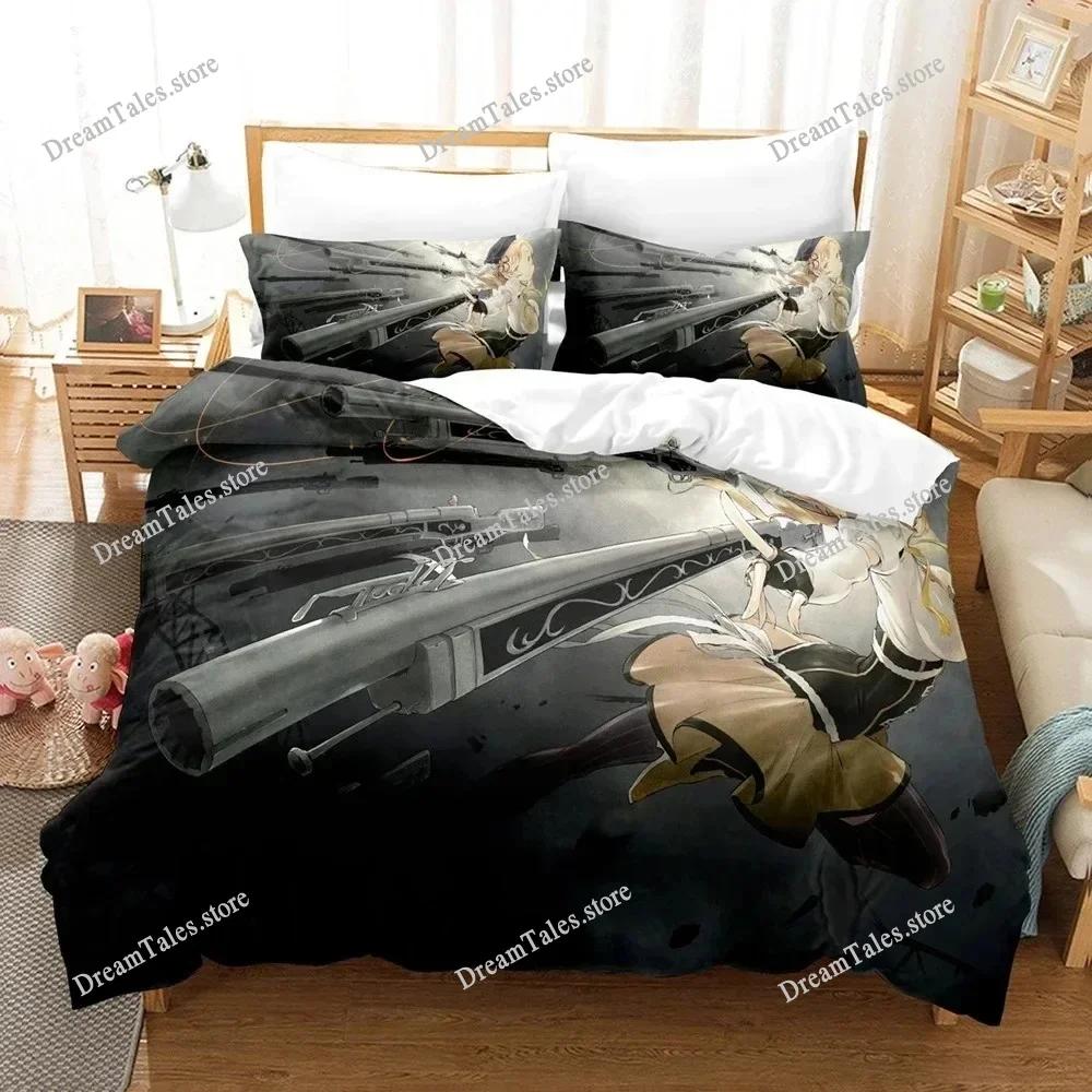 Puella Magi Madoka Magica Cartoon Poster Sheets Quilt Covers Bedding Dormitory Sheets Bedding Set Soft Warm Bedding Set