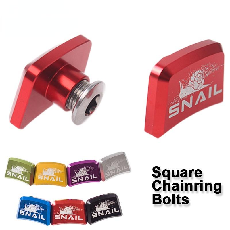 

1pc MTB велосипед ланцюговий гвинти алюмінієвий сплав один ланцюговий болти дорожній гірський велосипед дискові гвинти для колінчастого набору 1pc срібний