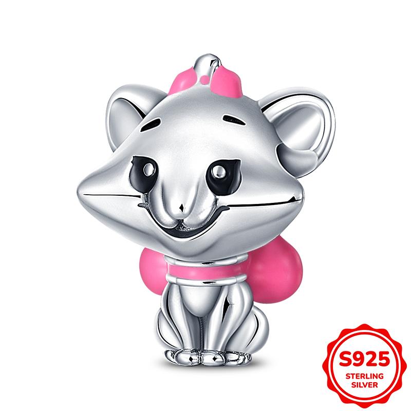 Charms Silver 925 Stitch Bead Fits 3mm Bracelet Bangle Necklace For Women Pendant Luxury DIY Jewelry Making Gift
