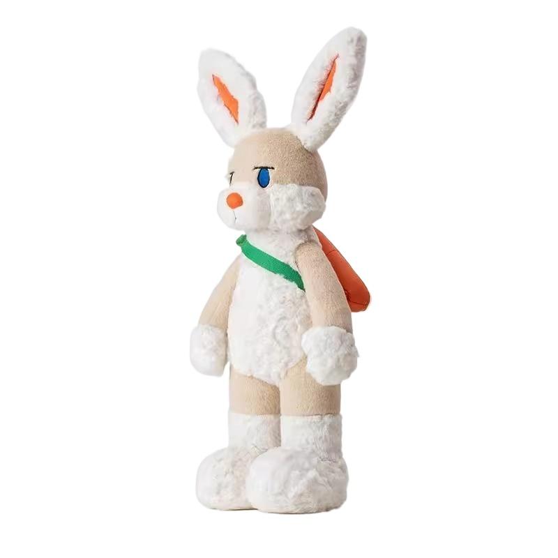

45/50cm Cartoon Rabbit Plush Toy with A Radish Backpack Soft Stuffed Animals Dolls Cute Birthday Gifts for Kids Girls Boys