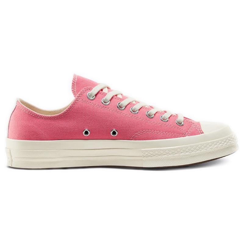 CDG Play X Converse Chuck Taylor All Star 1970s Low Rei Kawakubo Abrasion and Waterproof Low-Top Canvas Shoes Unisex Pink