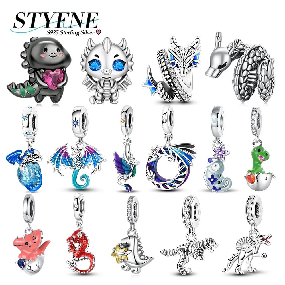 Charm Bead Components Plata Originales Dragon Series Bead Components Designed For Charm Bead Components Copper Metal Bracelet High Quality Fine