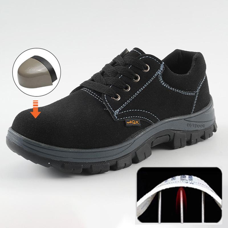 Oulylan Welding Insulation Safety Footwear Male Anti Puncture Protection Shoes Steel Toe Anti-smash Work Boots For Men 38-46