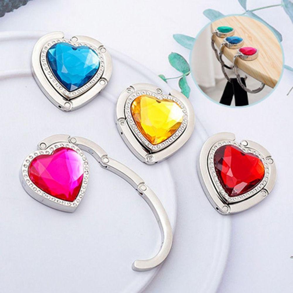 Portable Purse Bag Hanger Bag Parts Handbag Hook Holder Folding Table Hook  for Table Edge