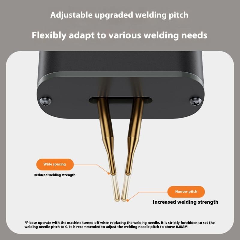 Spots Welding Machine Adjustable 0.5-3mm Electrode Gaps Automatic Manual Modes For Battery Electronics Hardware Repairs