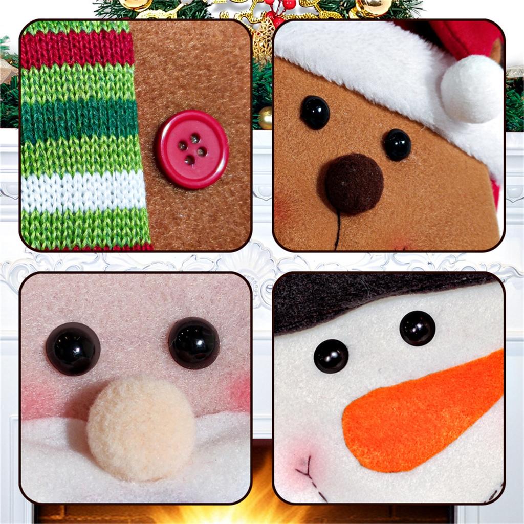 Christmas House Christmas Figure Stockings Christmas Stockings Old Man Snowman Christmas Costume Tree Ornament Pendant Gift Bag