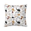 Colorful Cartoon Kitten Cat Throw Pillow Case Cm Decorative Cushion Cover Square Polyester Pillowcase Doublesided Printing