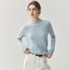 2025 Autumn/Winter Women's Cashmere Knit Top with Handmade Pearl Collar and Fluffy Fleece