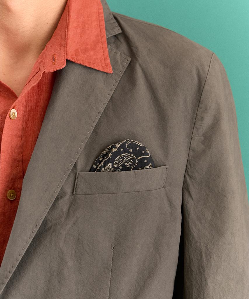 Panicale Charcoal Plant-Dyed Cotton Jacket
