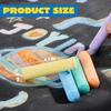 JOYFY 120 PCS Sidewalk Chalks for Kids Giant Box Non-toxic Jumbo Colored Washable Sidewalk Chalk for Toddlers In 10 Colors