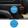 Blue Fuel Tank Cover Oil Gas Cap Cover Trim Decor For 2018+ Jeep Wrangler JL ABS