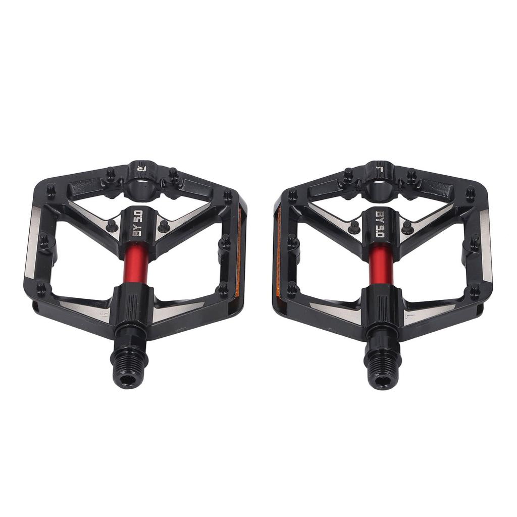 2Pcs Cycle Pedal Aluminum Alloy Dual Bearing Non Slip Reflective Pedal Replacement