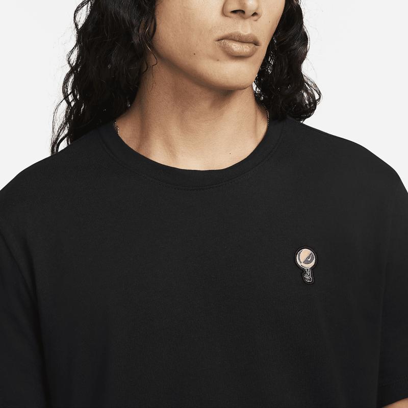 Nike Solid Color Letter Pattern Vintage Pullover Printed Round Neck Short Sleeve T-Shirt Men Tops Black DZ3073-010