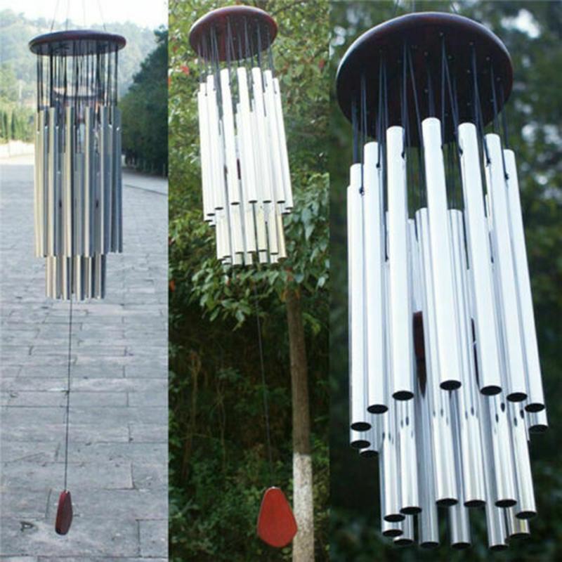 Tubes Large 27 Windchime Chapel Bells Wind Chimes Outdoor Garden Home Decor