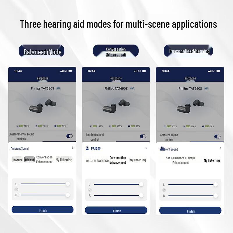 Philips TAT6908 True Wireless ANC Earbuds with Hearing Aid Support