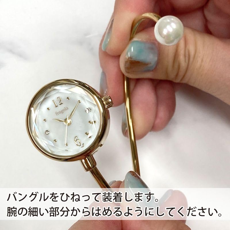 [Follow] Watch fragola Twist Bangle Watch N02721A-3 GD Women's Gold