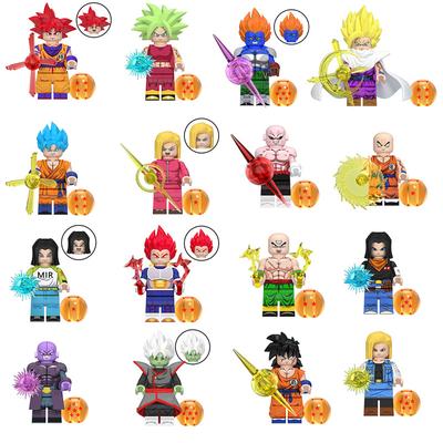 Wm6180 Wm6181 Dragon Ball Wukong Saiyajin Baustein Bösewicht Kleine Partikel Puzzle Spielzeug