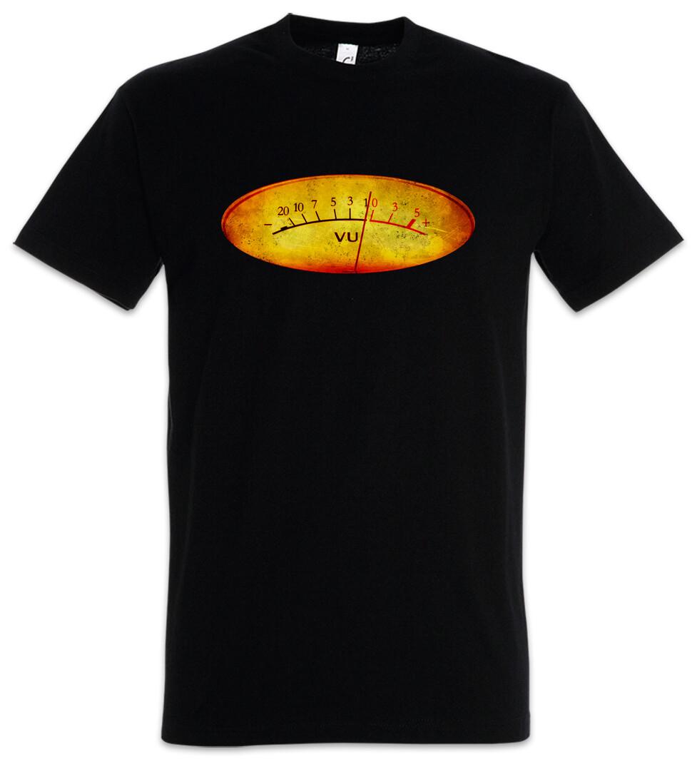 

Vu Volume Units Meter I Mens T-Shirt Mens Womens Tees Top Decibel Music Bass Retro Radio Cassette 4XL