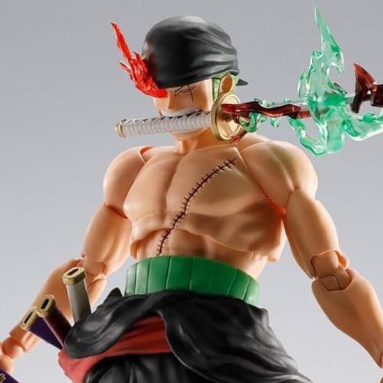 TAMASHII NATIONS One Piece - S.H.Figuarts Roronoa Zoro King Hell Approximately 150mm PVC ABS Painted Movable Figure