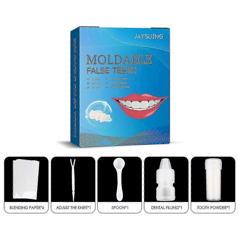 2025 Tooth Repair Kit, Dental Care Kit Glue For Filling Missing, Broken Teeth, Crowns And Bridges, Moldable Fake Teeth