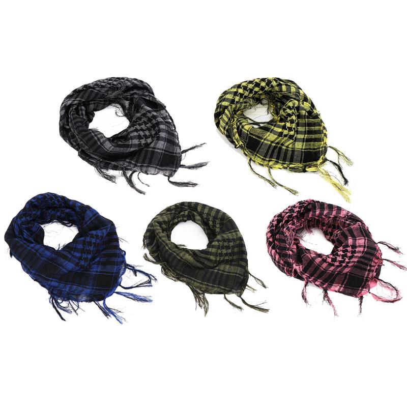 135Pcs 100X100Cm Outdoor Hiking Scarf Military Arab Tactical Desert Scarf Army Headwear Tassel T Universal Bandana Scarf Mask