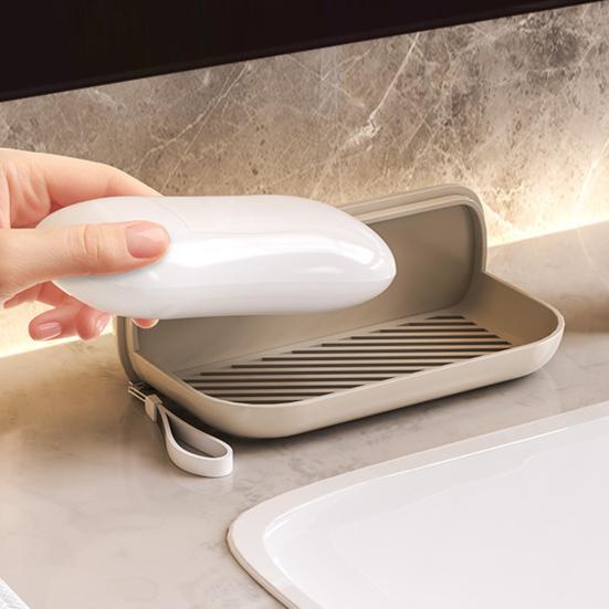 Yousheng Travel Soap Case with Lid Leakproof Soap Container with Drainage Layer Portable Bar Soap Holder for Camping Gym Bathroom Kitchen Dormitory