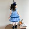 Girls' Judy Rabbit Police Officer Lolita Princess Dress - Summer Sequin Cake Skirt Performance Costume