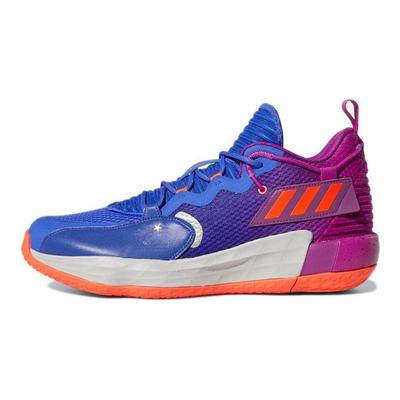 Dame 7 EXTPLY Say Cheese Herren-Sneakers Lila Sonic-Fuchsia Solar-Rot H69013