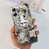 Cute Flower Cat Painted Case For Xiaomi Redmi 12 5G 2023 Soft Silicone TPU Back Cover For Redmi12 5G Global Phone Bumper