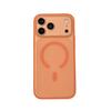 Frosted Magnetic AI Button Case for Apple 17romax, Skin Feel, Large Window, 16Pro Leather Texture