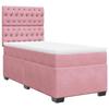 Maison Exclusive - Sommier à lattes de lit avec matelas Rose 90x190 cm Velours