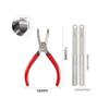 6-Inch Guitar Fret Puller: Flathead Pliers & Spacers for Fret Replacement